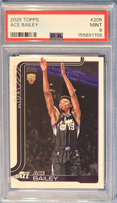 Ace Bailey 2025 Topps Rookie #205 (RC) PSA 9