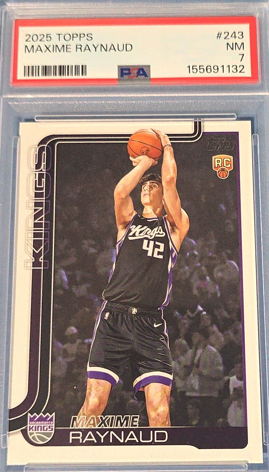 Maxime Raynaud 2025 Topps Rookie #243 (RC) PSA 7