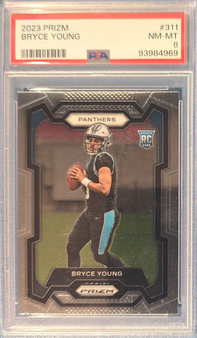 Bryce Young 2023 Panini Prizm Rookie #311 (RC) PSA 8 Cert x69