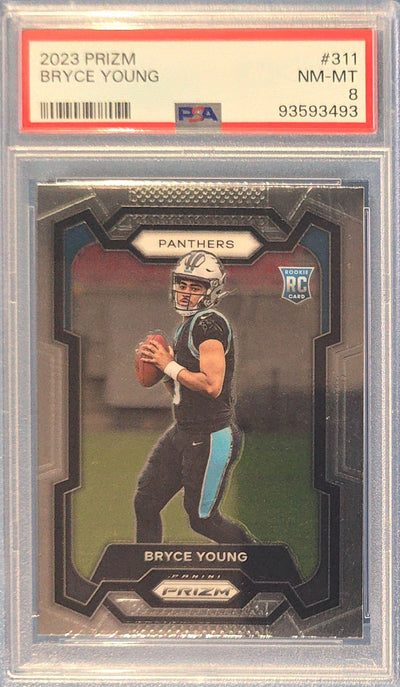 Bryce Young 2023 Panini Prizm Rookie #311 (RC) PSA 8 Cert x93