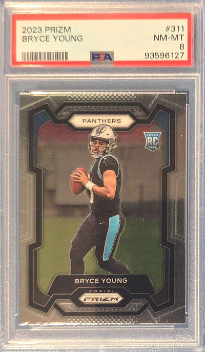 Bryce Young 2023 Panini Prizm Rookie #311 (RC) PSA 8 Cert x27