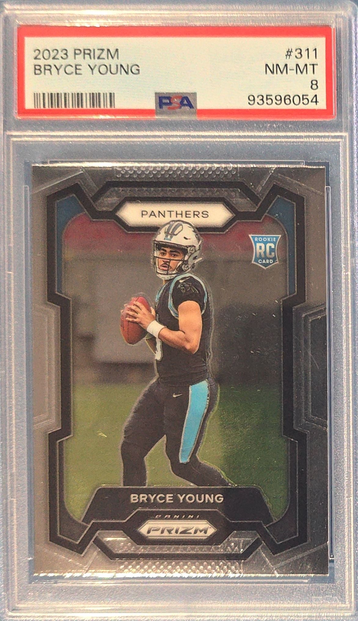 Bryce Young 2023 Panini Prizm Rookie #311 (RC) PSA 8 Cert x54
