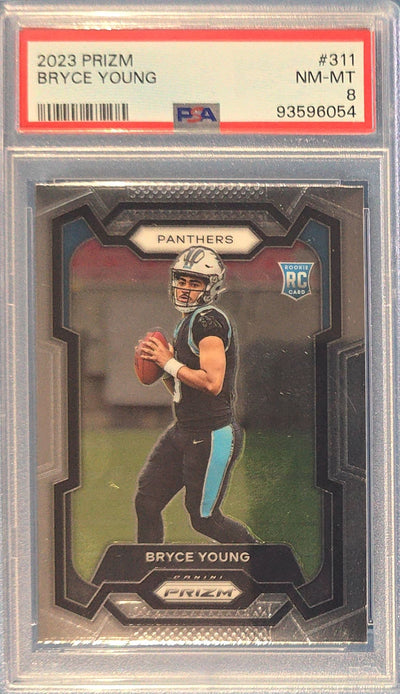 Bryce Young 2023 Panini Prizm Rookie #311 (RC) PSA 8 Cert x54