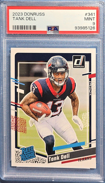 Tank Dell 2023 Panini Donruss Rated Rookie #341 (RC) PSA 9