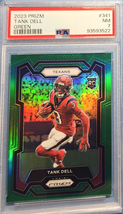 Tank Dell 2023 Panini Green Rookie #341 (RC) PSA 7