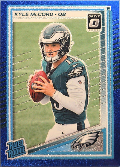 Kyle McCord 2025 Panini Donruss Optic Rated Rookie Blue Scope Prizm #283 (RC)
