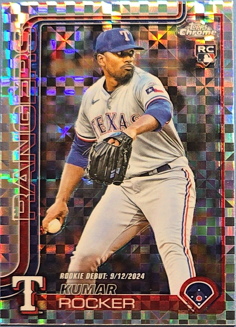 Kumar Rocker 2025 Topps Chrome Rookie Debut X-Fractor #USC160 (RC)