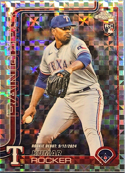 Kumar Rocker 2025 Topps Chrome Rookie Debut X-Fractor #USC160 (RC)