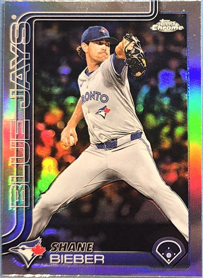 Shane Bieber 2025 Topps Chrome Refractor #USC52