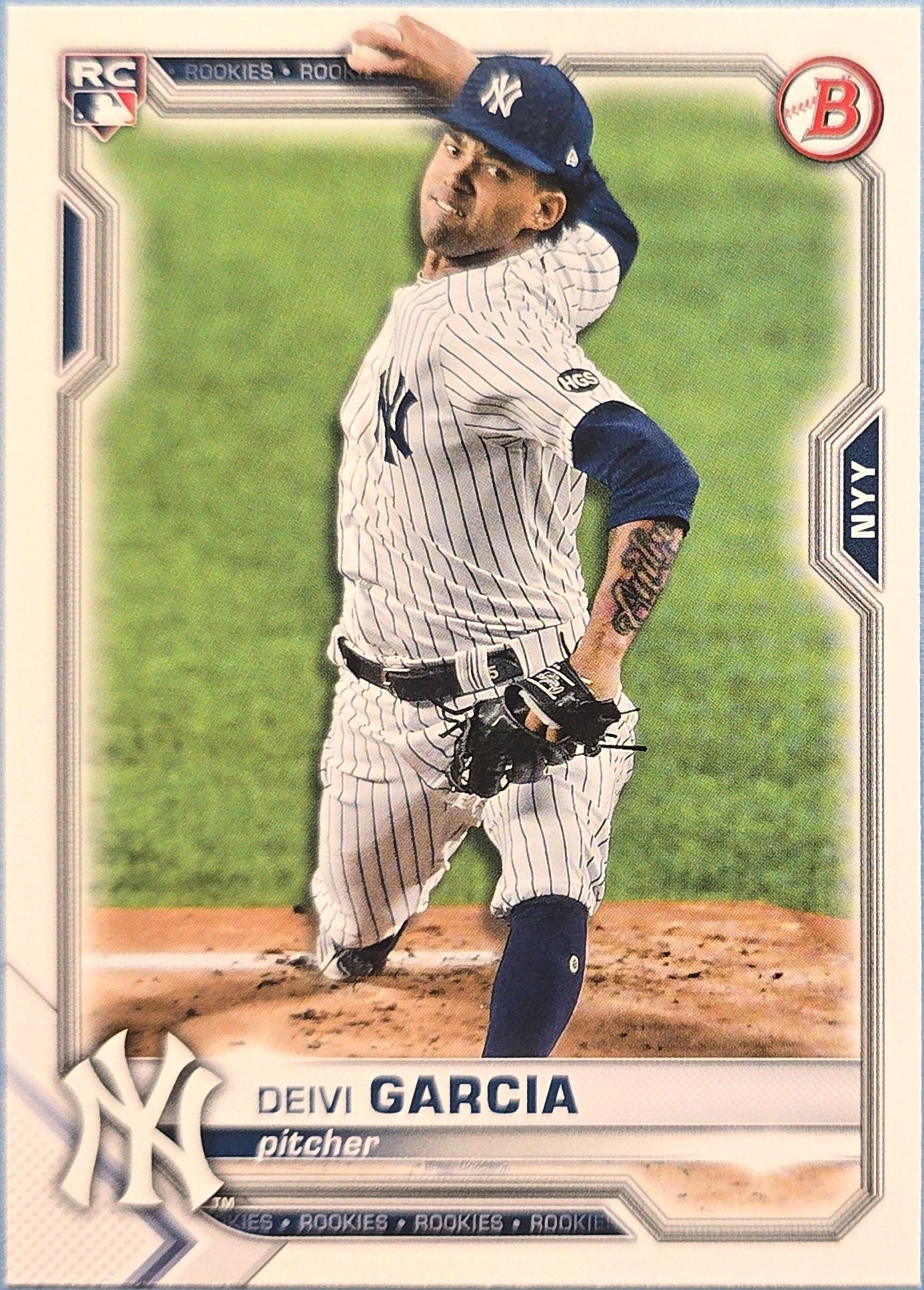 Deivi Garcia 2021 Bowman Rookie #72 (RC)