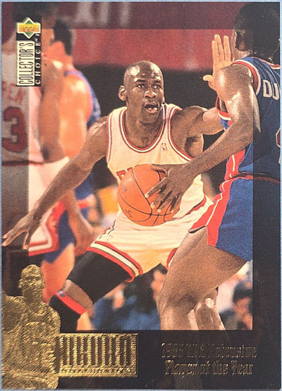 Michael Jordan 1995 Upper Deck Collector's Choice 'Defensive Player of the Year' #JC3