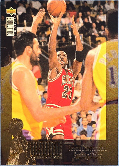 Michael Jordan 1995 Upper Deck Collector's Choice 'Seven Consecutive Scoring Titles' #JC9