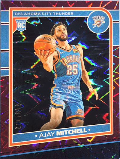 Ajay Mitchell 2024-25 Panini Hoops Purple Explosion Rookie #268 /110 (RC)