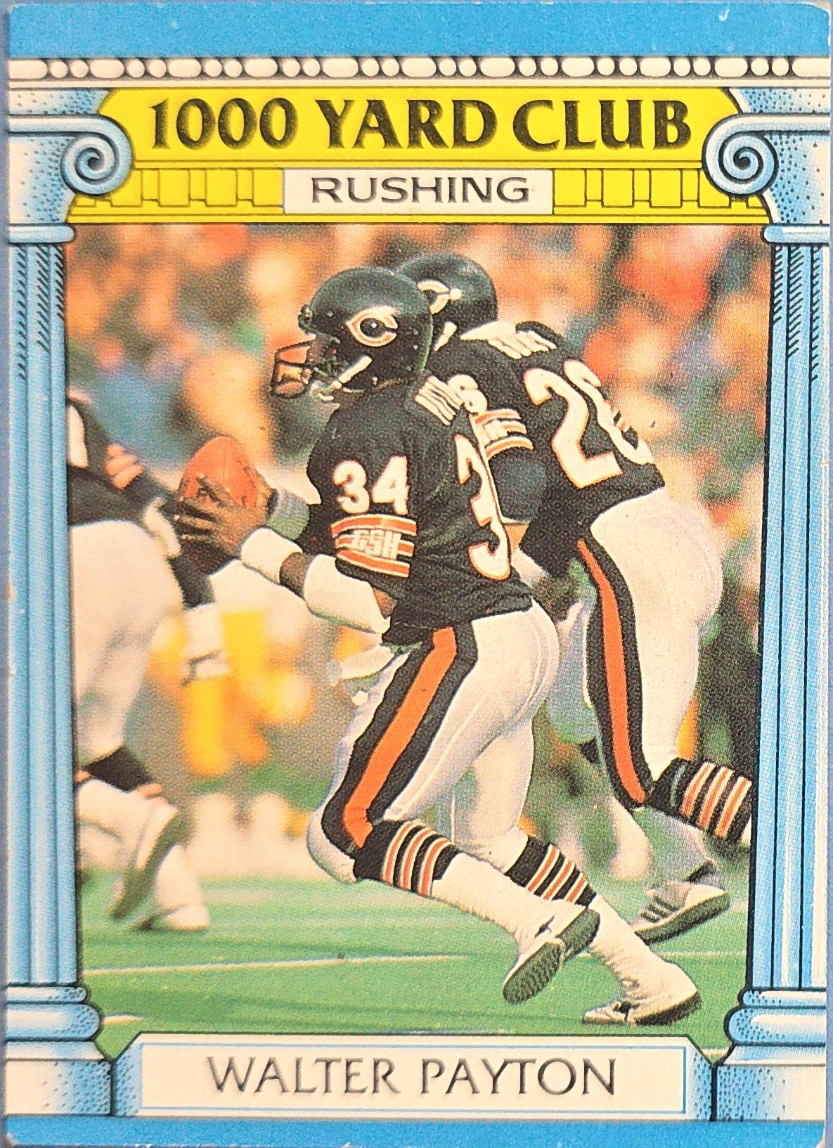 Walter Payton 1986 Topps '1000 Yard Club' #7