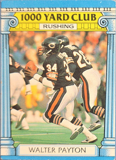 Walter Payton 1986 Topps '1000 Yard Club' #7