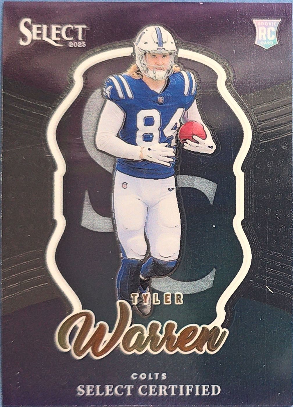 Tyler Warren 2025 Panini Select Certifies Rookie #8 (RC)