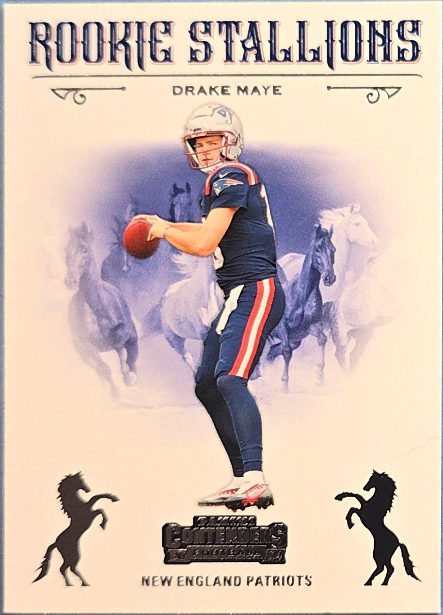 Drake Maye 2024 Panini Contenders Rookie Stallions #4 (RC)