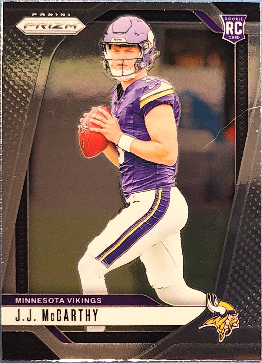 J.J. McCarthy 2024 Panini Prizm Rookie #400 (RC)