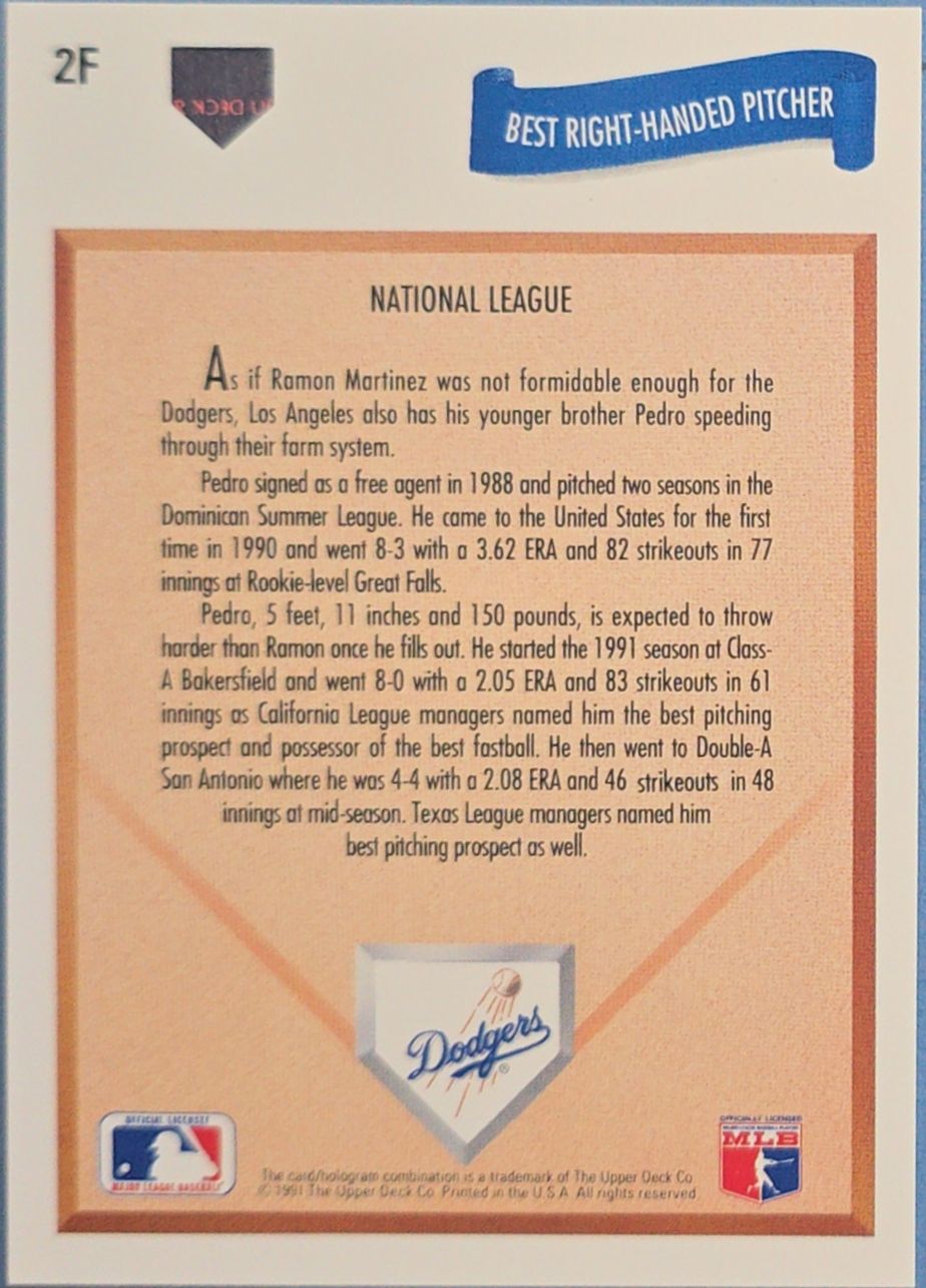 Pedro Martinez 1991 Upper Deck Final Edition #2F (RC)