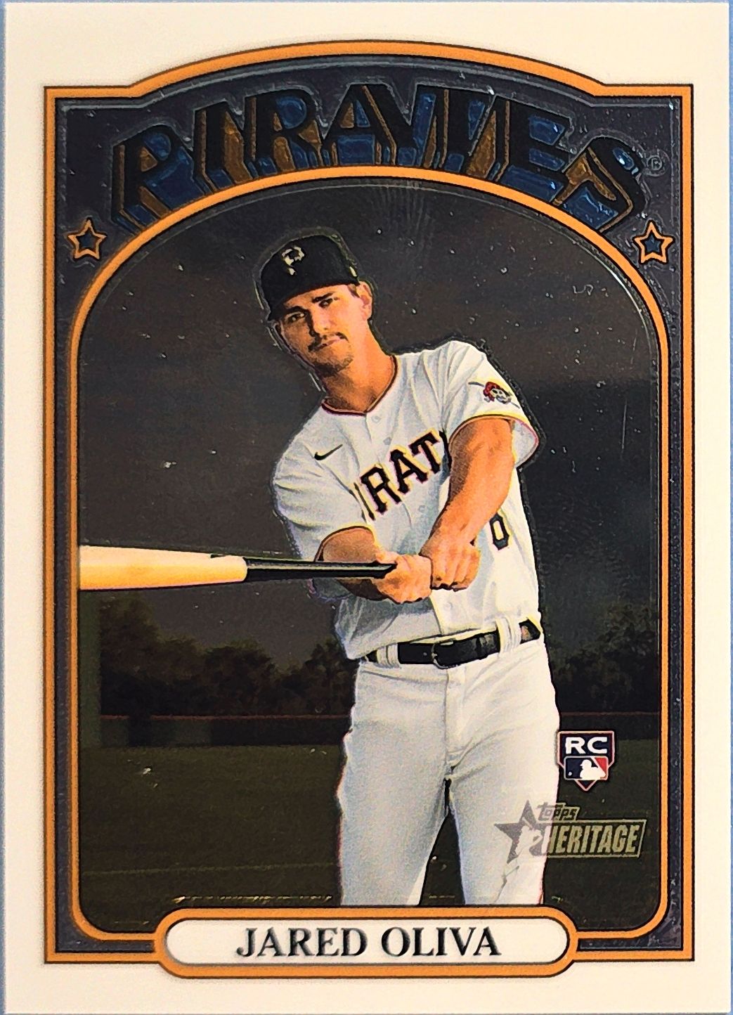 Jared Oliva 2021 Topps Heritage Rookie #644 (RC) /999
