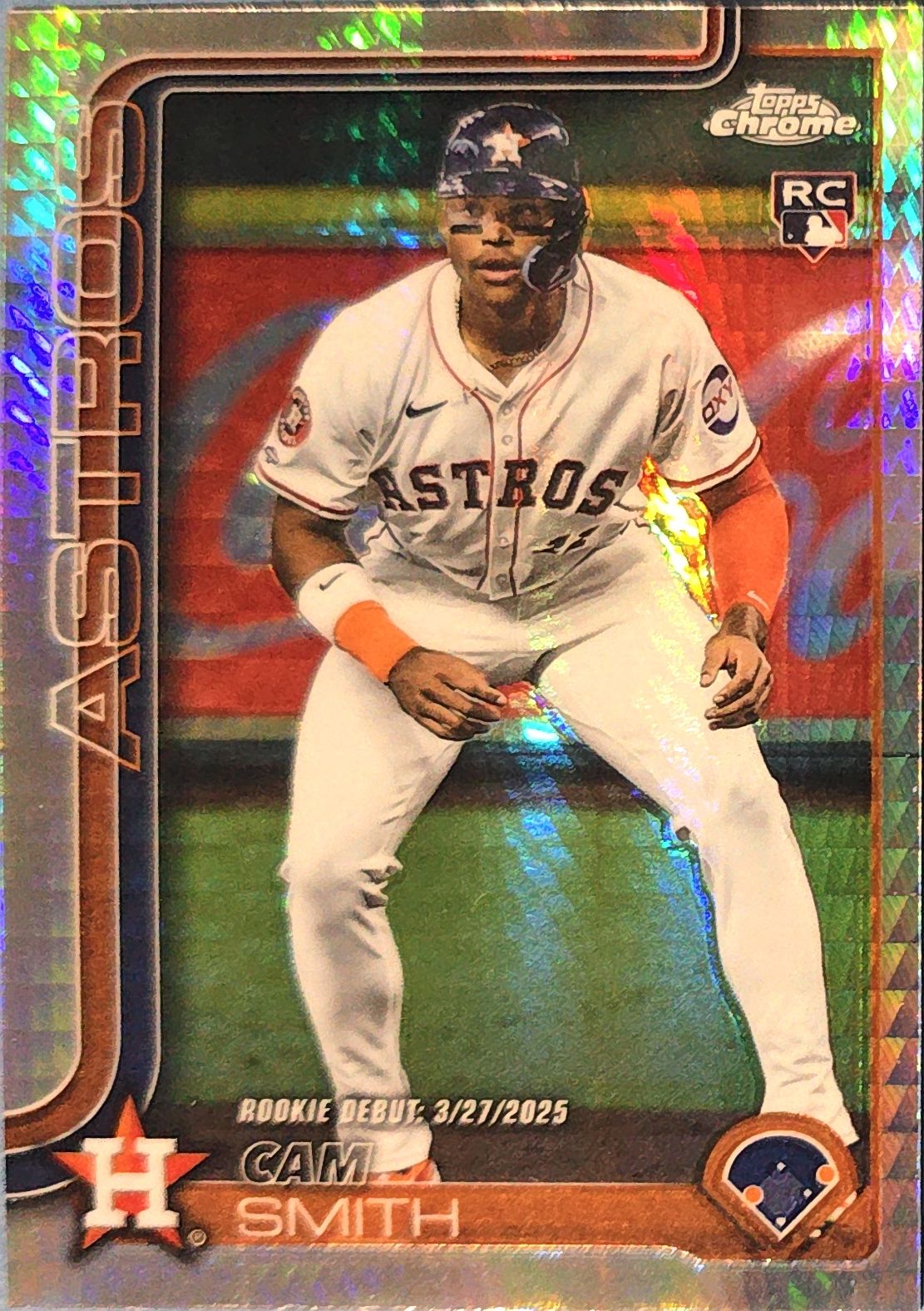 Cam Smith 2025 Topps Chrome Update Series Rookie Debut Prism Refractor #USC19 (RC)