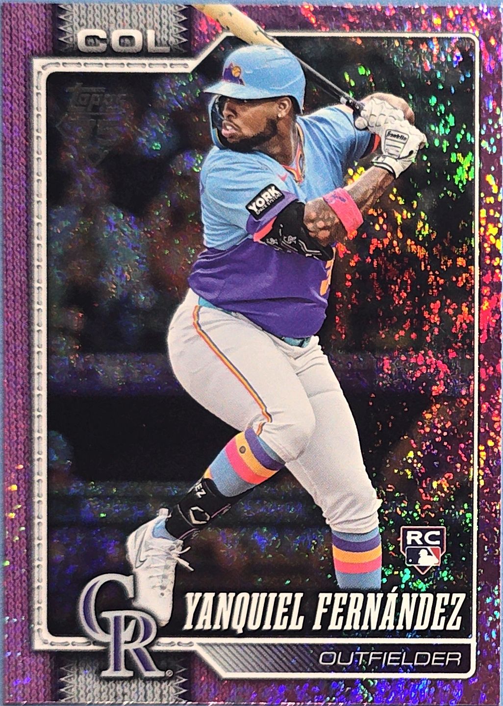 Yanquiel Fernández 2026 Topps Series 1 Pink Holo Foil Rookie #116 (RC)