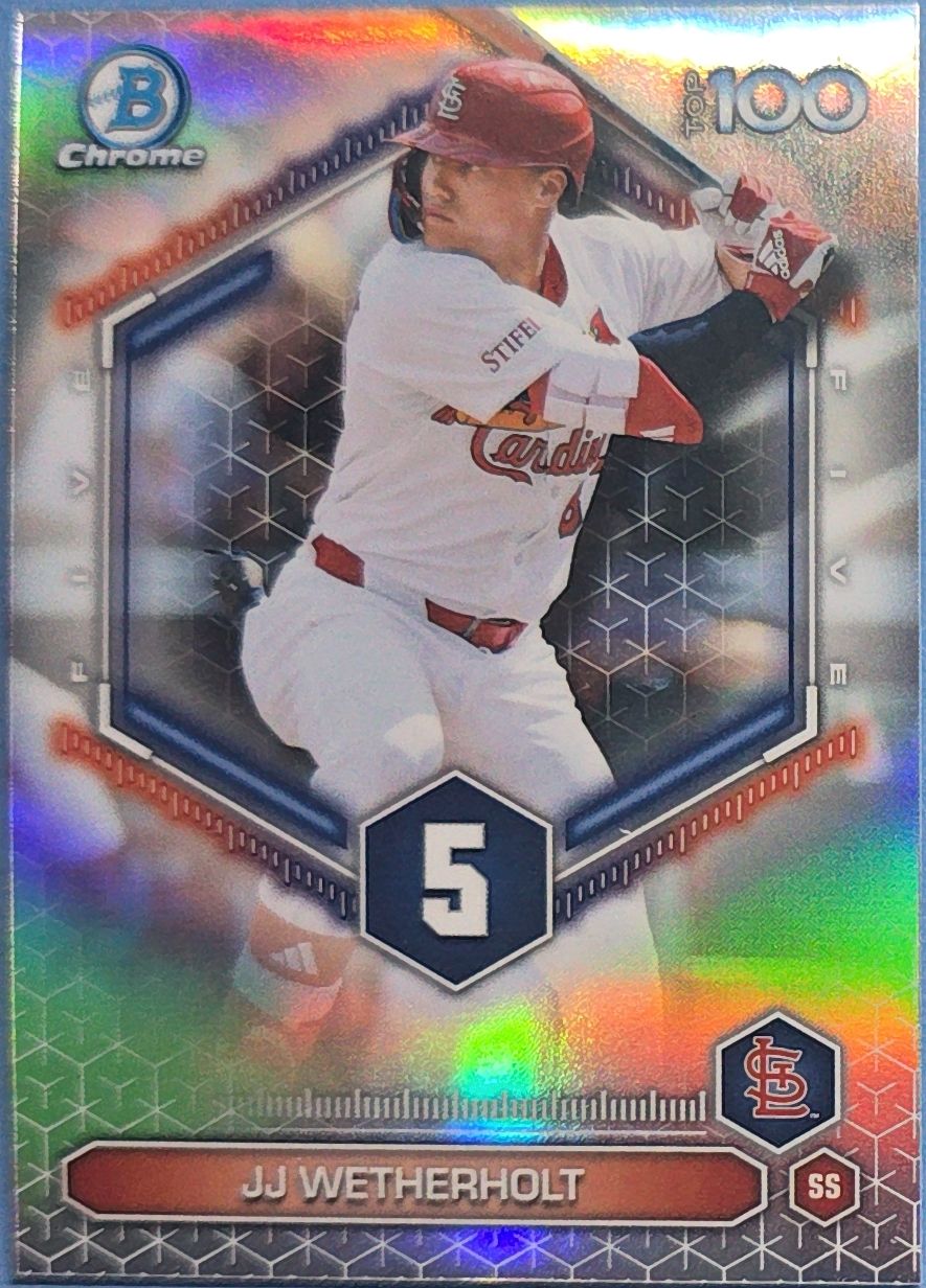JJ Wetherholt 2026 Bowman Chrome -Bowman Scouts' Top 100 Rookie #BTP-5 (RC)