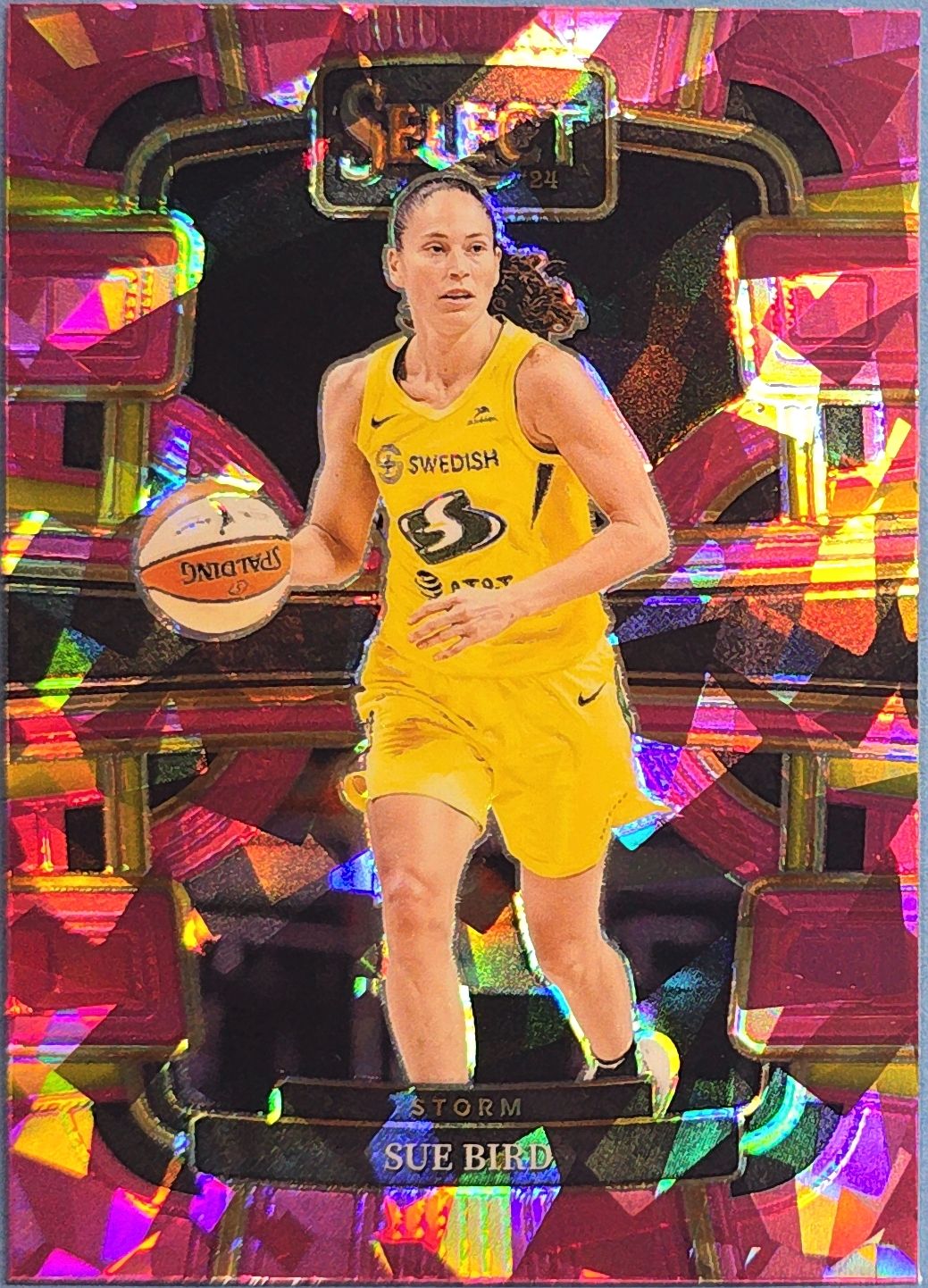 Sue Bird 2024 Panini Select WNBA Concourse Pink Ice Prizm #30