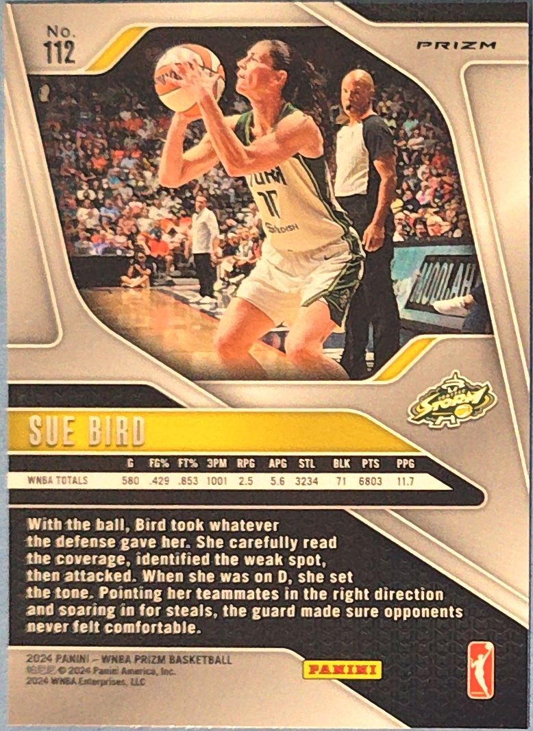 Sue Bird 2024 Panini Prizm - Sliver Prizm #112