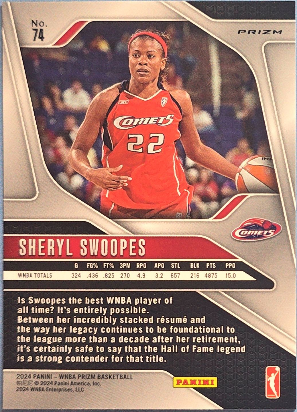 Sheryl Swoopes 2024 Panini Prizm WNBA #74