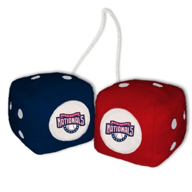 Washington Nationals Fuzzy Dice