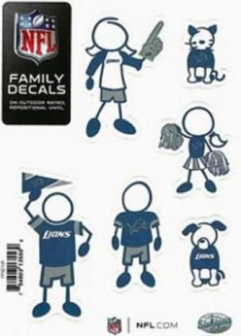 Detroit Lions Family Decals